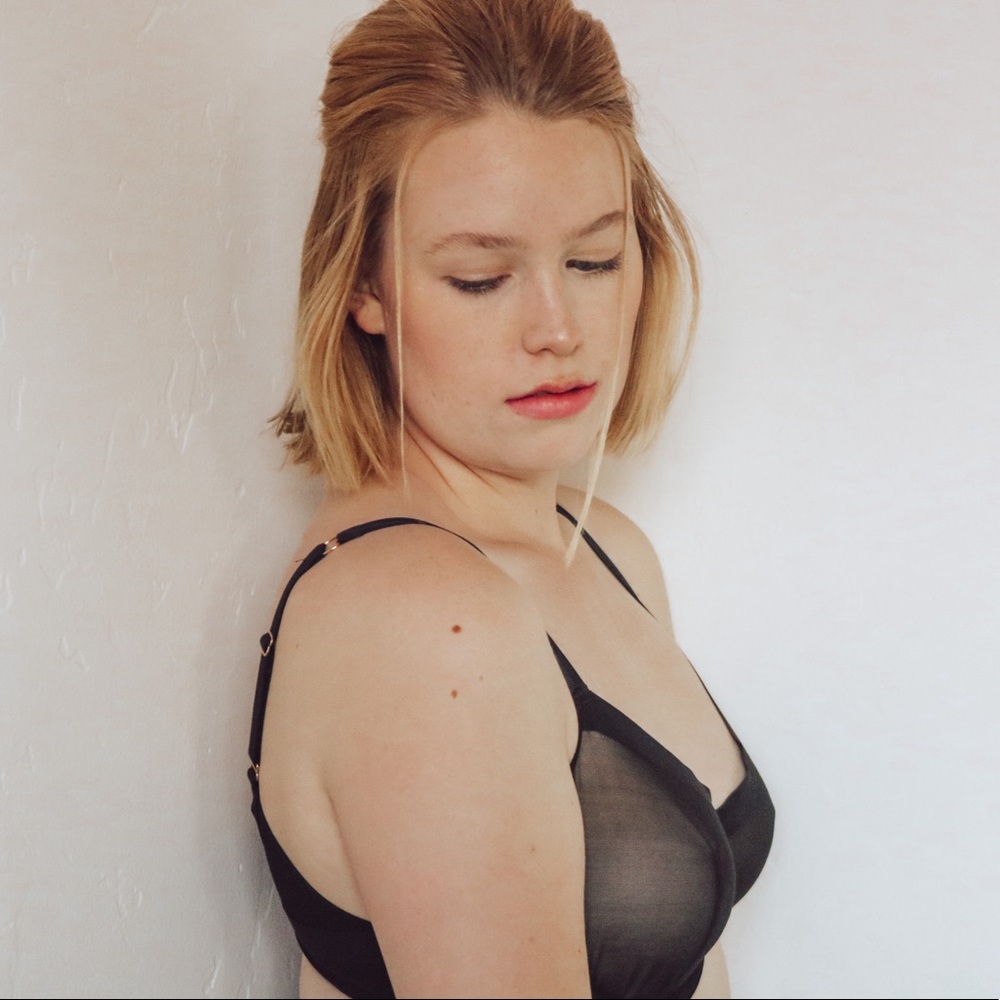 Black Sheer Bra